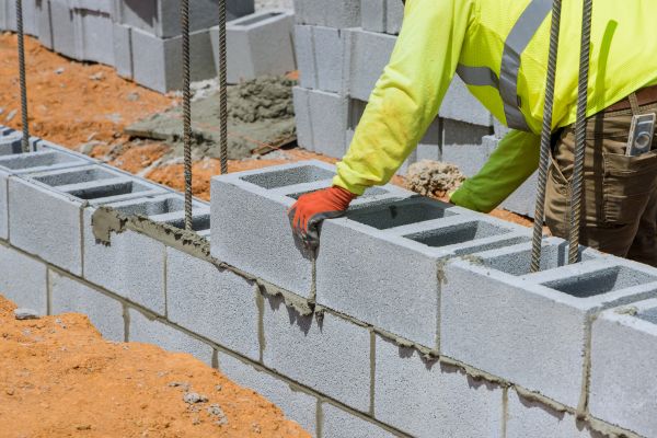 Concrete Blocks Installation in Longmont